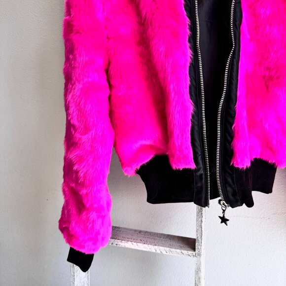 CLUB EXX / Dolls Kill Pink Fur Jacket - Never Worn, Size XS - Picture 6 of 10